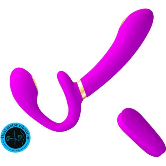 Prettylove Thunderbird Couples Vibe Strapless with Remote Control