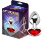 Afterdark Heart Shaped Butt Plug Red Scarlet Size S