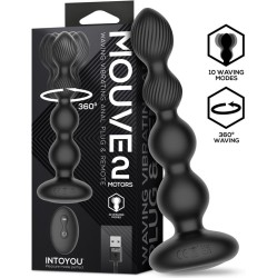 Intoyou Mouve Butt Plug with Waving and Vibratiion with Remote Control 2 Motors