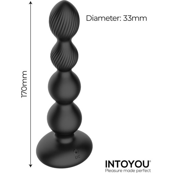 Intoyou Mouve Butt Plug with Waving and Vibratiion with Remote Control 2 Motors
