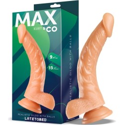 Max & Co Kurt Realistic Dildo with Testicles Flesh 9,4 - 24 cm
