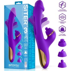 Intoyou Siter 2.0 Flapping Tongue with Hitting Ball Vibrator with Caps