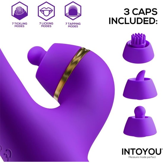 Intoyou Siter 2.0 Flapping Tongue with Hitting Ball Vibrator with Caps