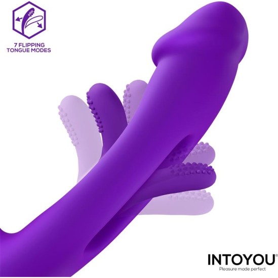 Intoyou Siter 2.0 Flapping Tongue with Hitting Ball Vibrator with Caps