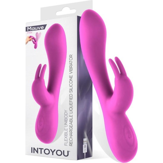 Intoyou Mauve Unibody Liquefied Silicone Vibe USB Pink