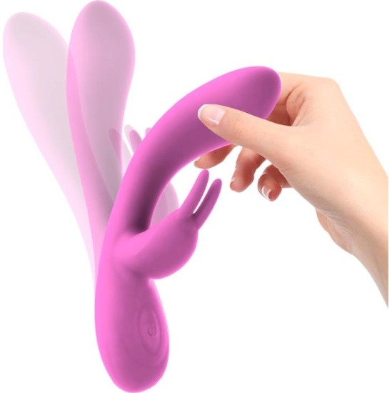 Intoyou Mauve Unibody Liquefied Silicone Vibe USB Pink