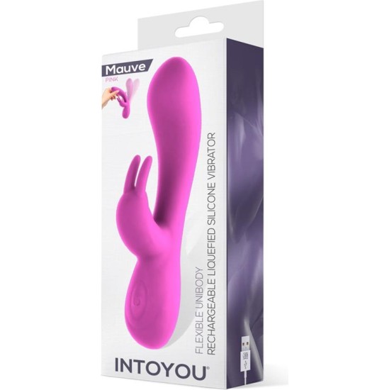 Intoyou Mauve Unibody Liquefied Silicone Vibe USB Pink