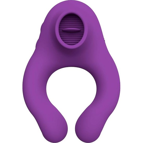Action Fenda Vibrating Ring with Licking Tongue and Remote Control 3 Motors Magnetic USB