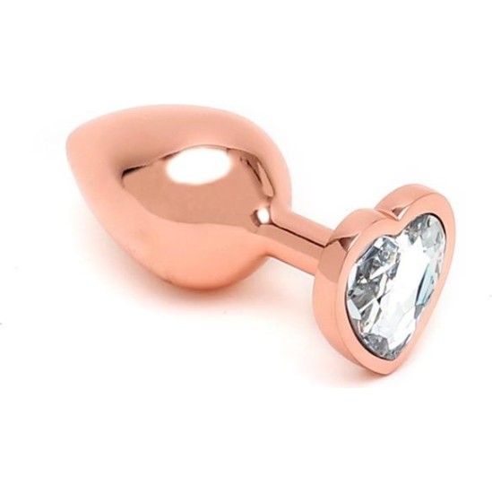 Rimba Toys Pisa Heart Shaped Butt Plug Rose Gold