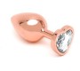 Rimba Toys Pisa Heart Shaped Butt Plug Rose Gold