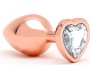 Rimba Toys Pisa Heart Shaped Butt Plug Rose Gold