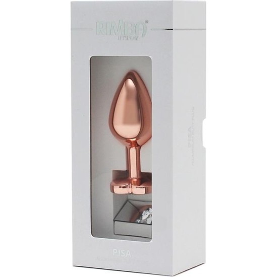 Rimba Toys Pisa Heart Shaped Butt Plug Rose Gold