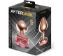 Afterdark Rosegold Metal Anal Plug with Pink Rose Base - Size S