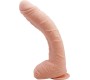 Baile Alex Curved Dildo with Testicles G-Spot Suction Cup Flesh