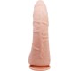 Baile Alex Curved Dildo with Testicles G-Spot Suction Cup Flesh