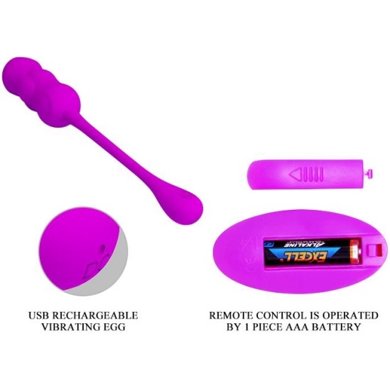 Prettylove Leshy Vibrating Egg with Remote Control USB