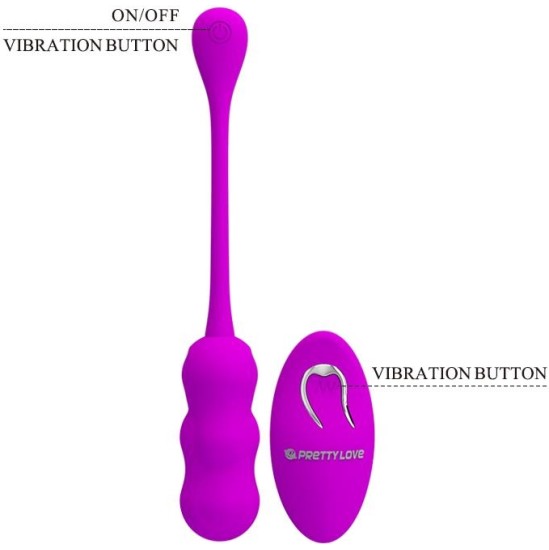 Prettylove Leshy Vibrating Egg with Remote Control USB