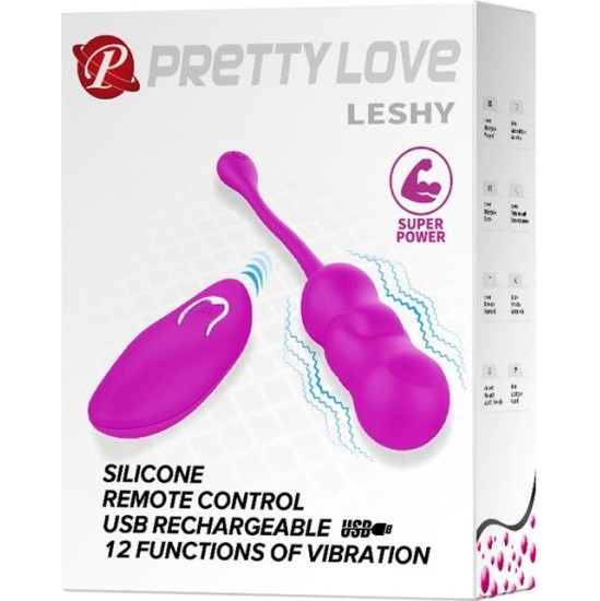 Prettylove Leshy Vibrating Egg with Remote Control USB