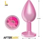 Afterdark Anodyzed Anal Plug Pink with Jewel Size L