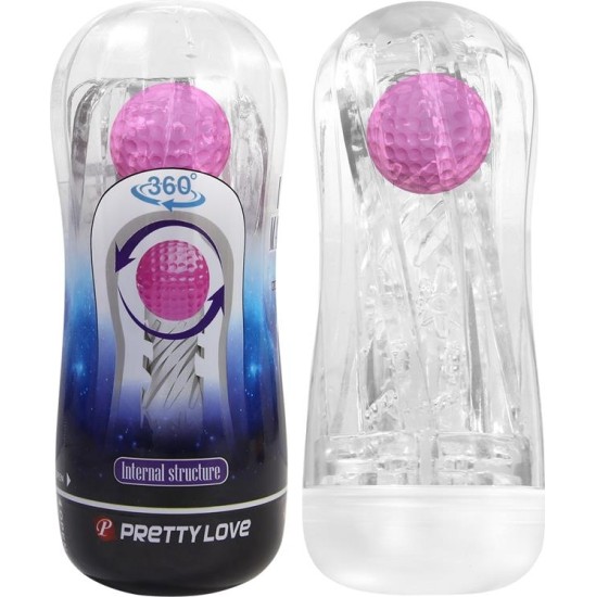 Prettylove Masturbator Cup with Magic Ball