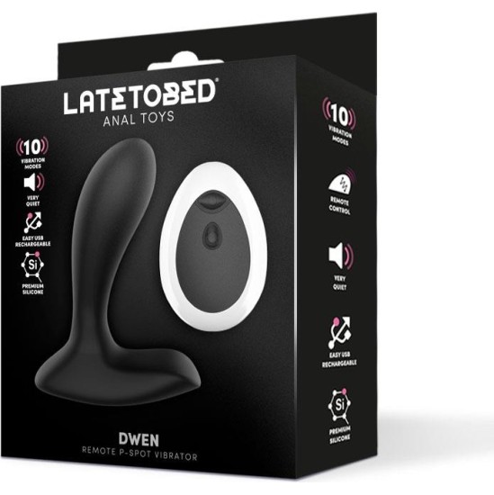 Latetobed Dwen P-Spot Vibrator USB with Remote Control