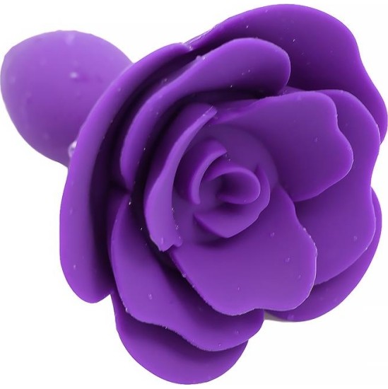 A-Gusto Rose Silicone Butt Plug Purple