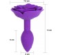 A-Gusto Rose Silicone Butt Plug Purple