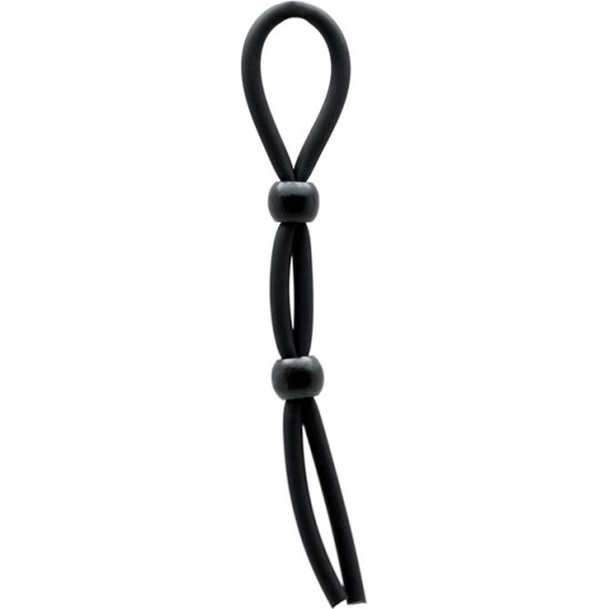 Latex Play Penis and Ball Strap Black