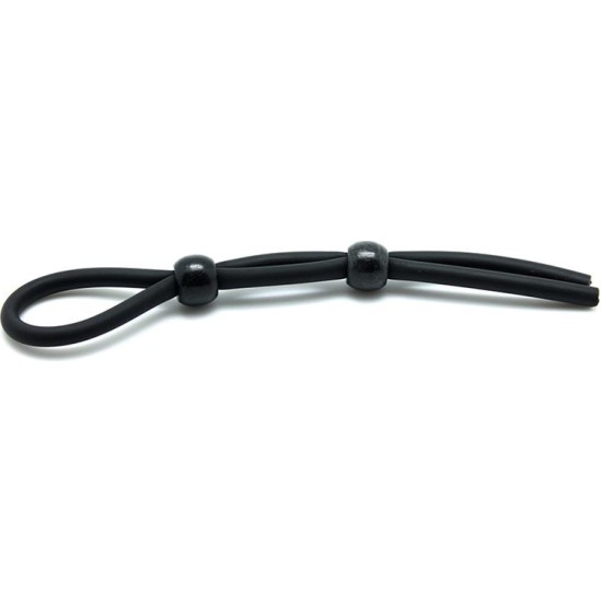 Latex Play Penis and Ball Strap Black