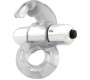 Latetobed Horizon Vibrating Penis Ring with Rabbit Clear