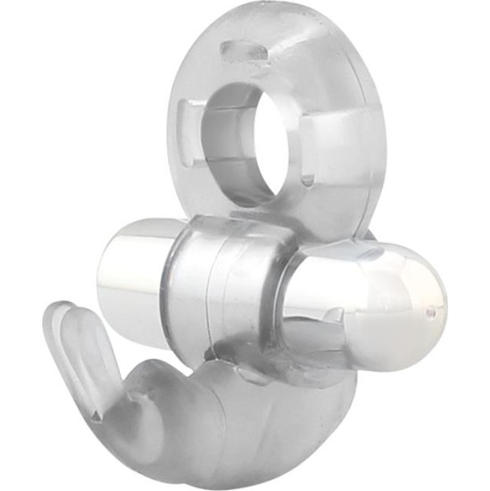 Latetobed Horizon Vibrating Penis Ring with Rabbit Clear