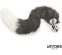 Latetobed Bdsm Line Anal plug with tail Gray and White 40 cm