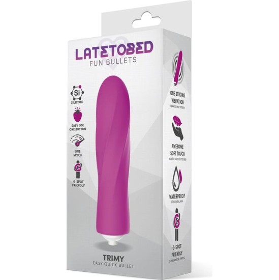 Latetobed Trimy Easy Quick Vibrating Bullet Silicone Pink