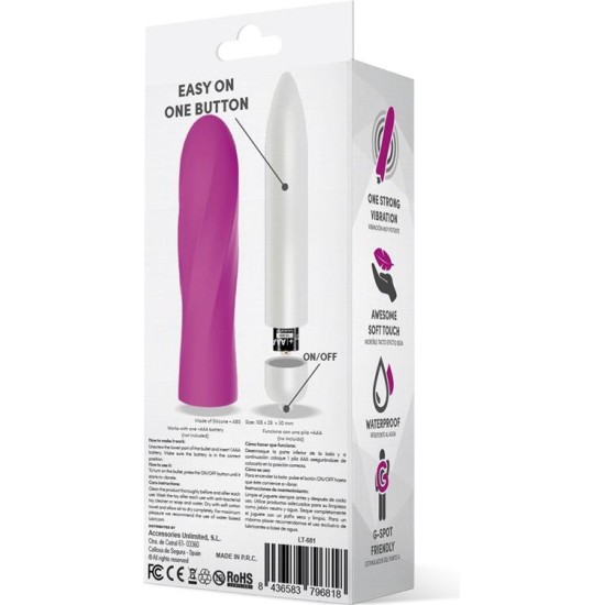 Latetobed Trimy Easy Quick Vibrating Bullet Silicone Pink