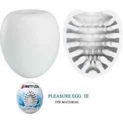 Prettylove Masturbator Egg Pleasure Egg III White