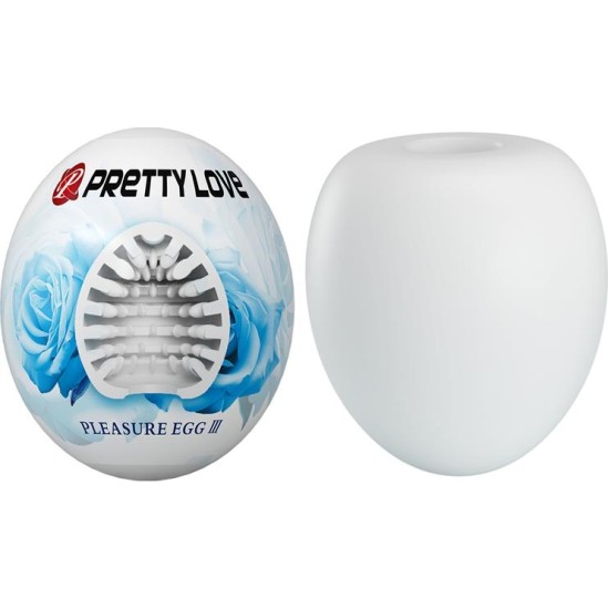 Prettylove Masturbator Egg Pleasure Egg III White