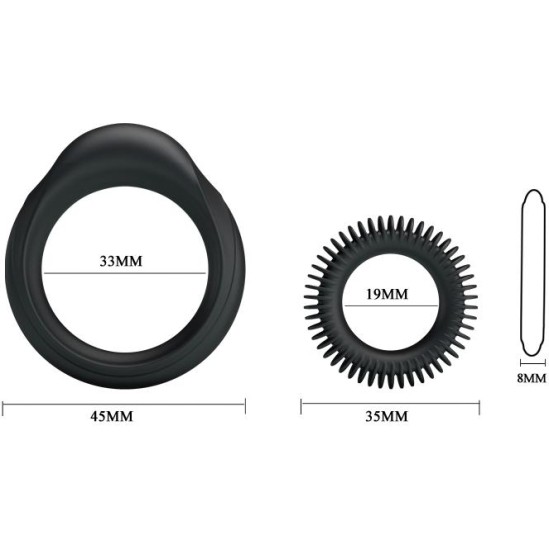 Baile Manhood Set of 2 Cock Ring