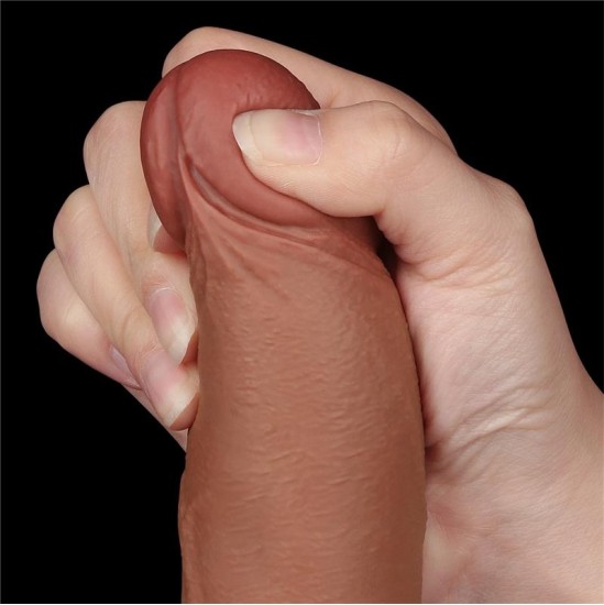 Lovetoy Dildo Sliding Skin 8.5 Brown