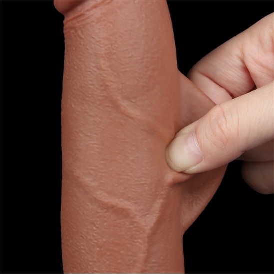 Lovetoy Dildo Sliding Skin 8.5 Brown