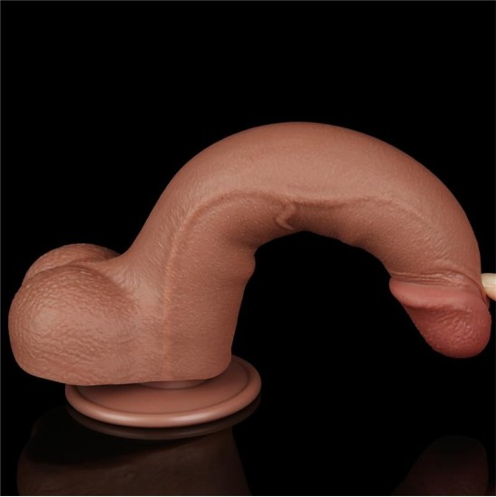 Lovetoy Dildo Sliding Skin 8.5 Brown