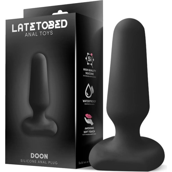 Latetobed Doon Silicone Butt Plug Black