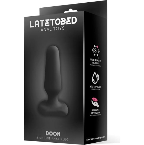 Latetobed Doon Silicone Butt Plug Black