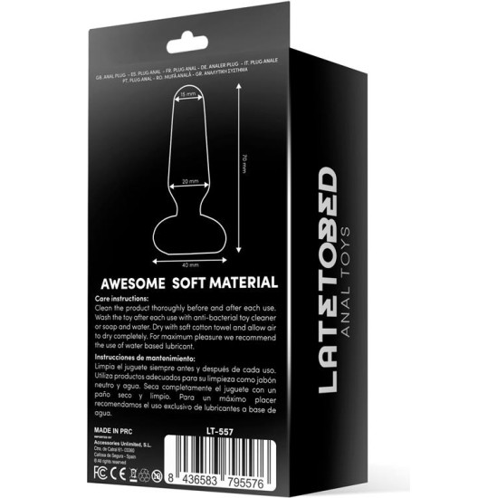 Latetobed Doon Silicone Butt Plug Black