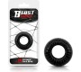 Beast Rings Cock Ring Super Flexible and Resistant Striped 1.9 cm Black