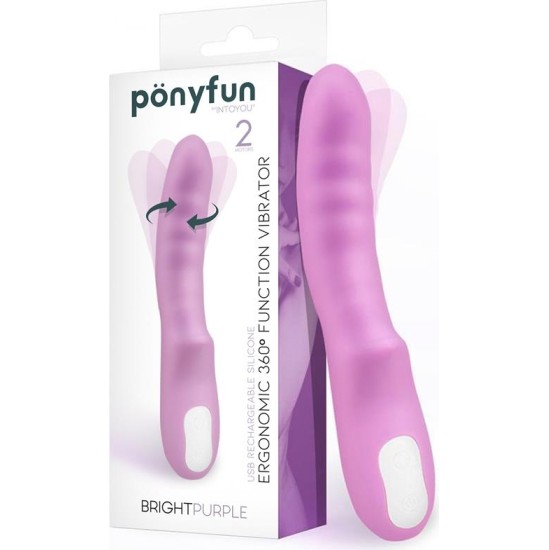 Intoyou Brightpurple Vibe y Rotator Double Motor 360? USB Silicone