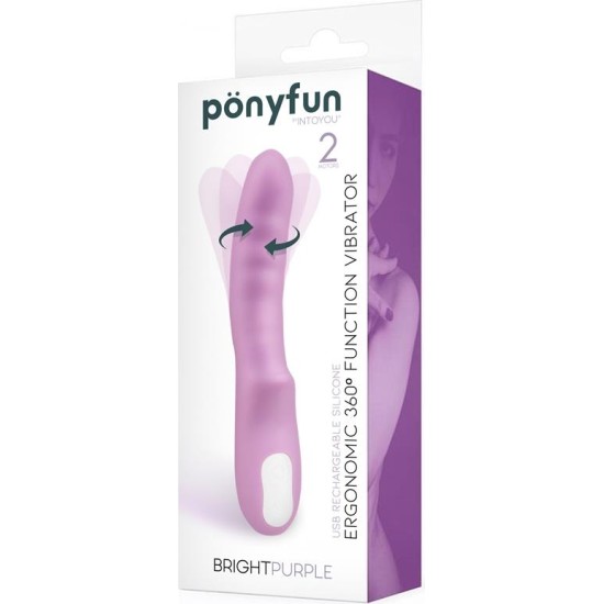 Intoyou Brightpurple Vibe y Rotator Double Motor 360? USB Silicone