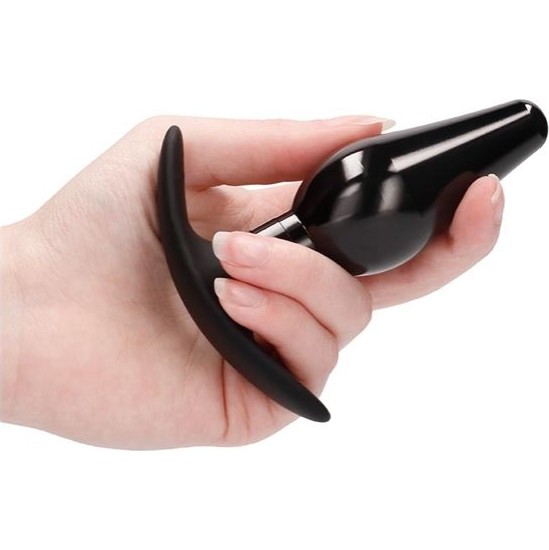 Ouch! Butt Plug Set Pointed Large Suction Cup Black