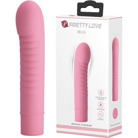 Prettylove Stimulator Mick Silicone Pink