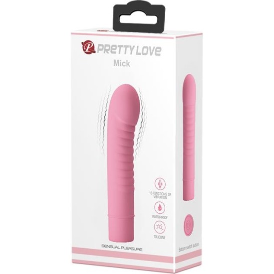 Prettylove Stimulator Mick Silicone Pink