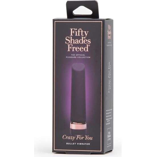 Fifty Shades Freed Crazy For You Vibrating Bullet USB Rechargeable